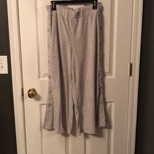 Grey wide leg sweatpants from anthropologie